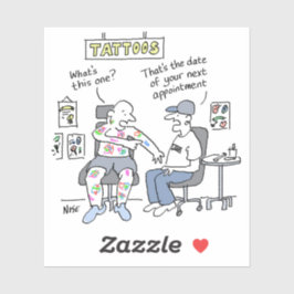 Tattoo Theme Funny Tattooist Sticker