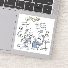 Tattoo Theme Funny Tattooist Sticker