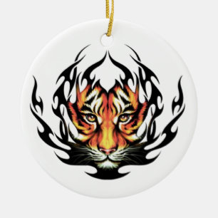 Tattoo Tiger Keramisch Ornament