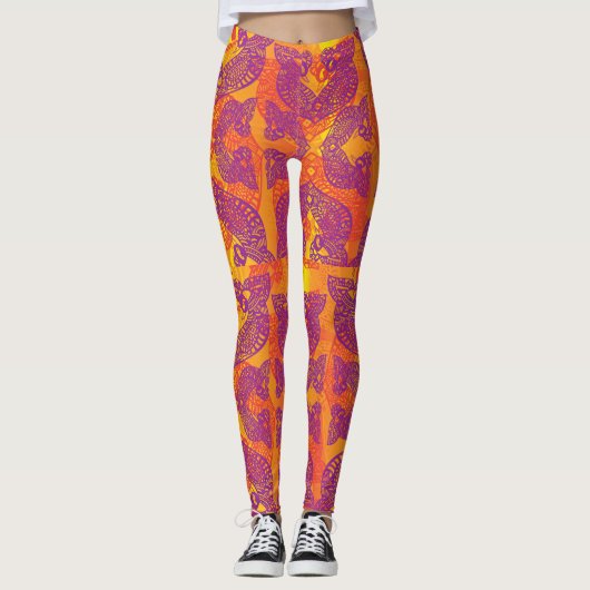 Tattoo uit stammen leggings (Voorkant)