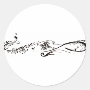 Tattoo uit stammen ronde sticker