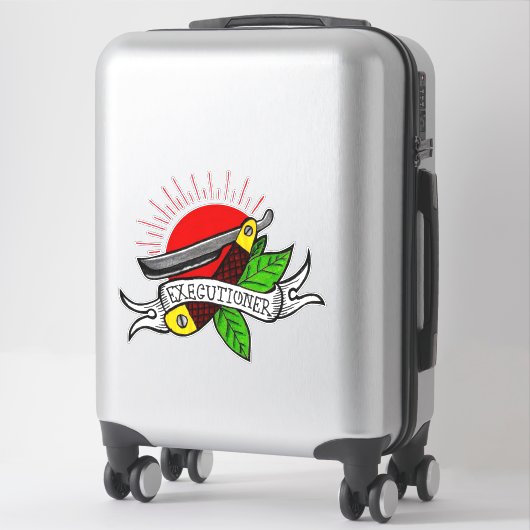 Tattoo van bejaarde leraar sticker (Koffer)