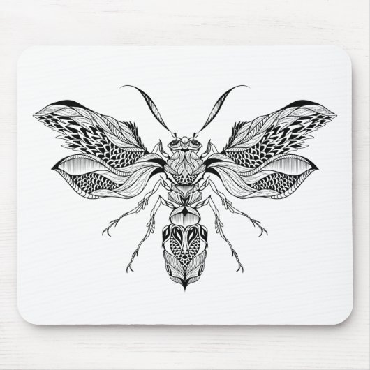 Tattoo van bijen muismat (Voorkant)