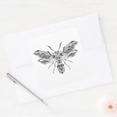 Tattoo van bijen vierkante sticker (Envelop)