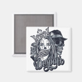 Tattoo van de  cichoreilanden magneet (Voorkant / Achterkant)