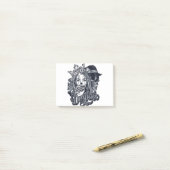 Tattoo van de  cichoreilanden post-it® notes (Op bureau)