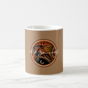 Tattoo van hout koffiemok