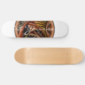Tattoo van hout skateboard (Horizontaal)