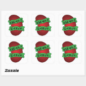 Tattoo van levende nierdonor vierkante sticker (Vel)