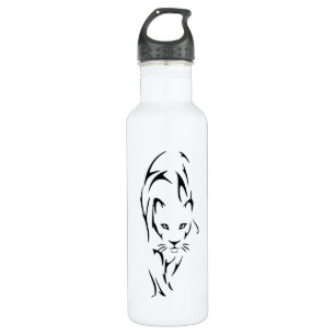 Tattoo van Lioness silhouette Waterfles