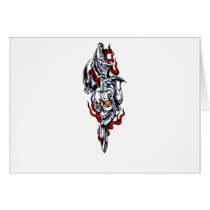 Tattoo van stammen met de schedel