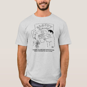 Tattoo verwijderen in schoonheidssalon thema t-shirt