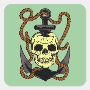 Tattoo Vierkante Sticker
