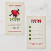 Tattoo Visitekaartje (Voorkant / Achterkant)