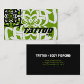 Tattoo Visitekaartje Tribal Black White (Voorkant / Achterkant)