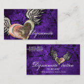 Tattoo Visitekaartje van de Wingen van het Hart va (Voorkant / Achterkant)