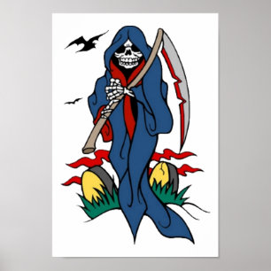 Tattoo voor Grim Reaper Poster