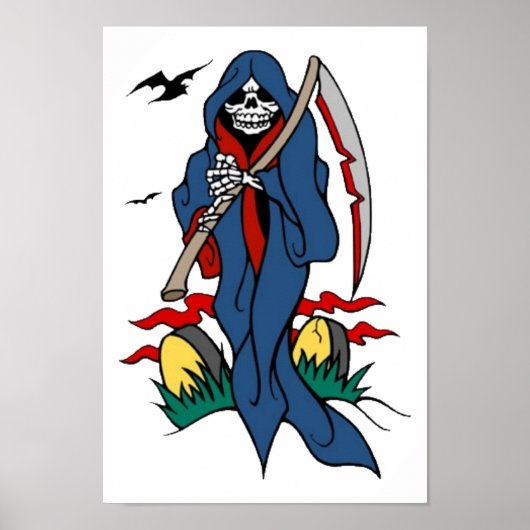 Tattoo voor Grim Reaper Poster (Voorkant)