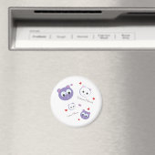 Tattoo Vrienden paarse Magneet (Insitu (Vaatwasser))