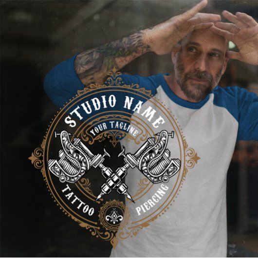  Tattoo Winkelmachine Pistolen Deuren aanpassen Raamsticker