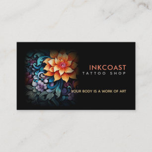 Tattoo Winkelslogans Visitekaartjes