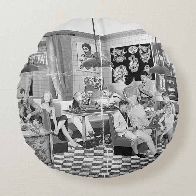 Tattoo You! Rond Kussen (Voorkant)