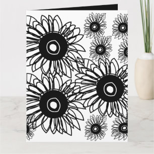 Tattoo Zonnebloem Bloem Zwart Wit Tattoo Bloem Kaart