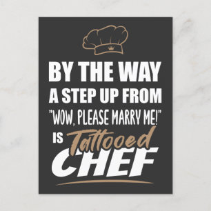 Tattooed Chef is het ultieme cadeau. Leuk geschenk Briefkaart