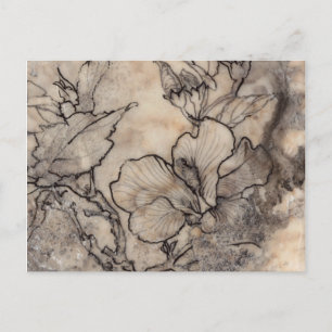 Tattooed Floral I Briefkaart