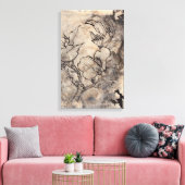 Tattooed Floral I Canvas Afdruk (Insitu (Woonkamer))