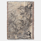 Tattooed Floral I Deken (Voorkant Verticaal)