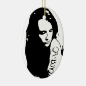 Tattooed Girl Keramisch Ornament (Rechts)