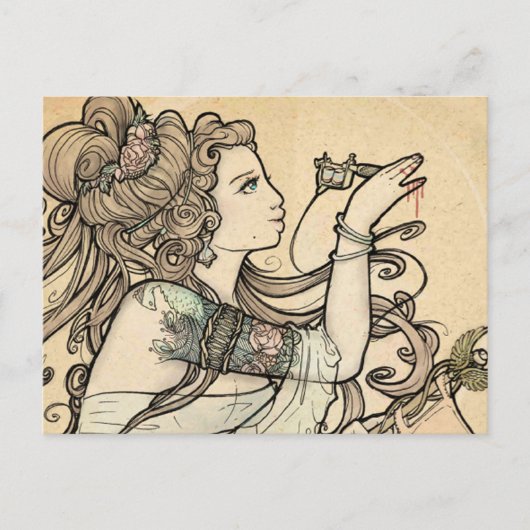 Tattooed Goddess briefkaarten (Voorkant)