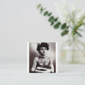 Tattooed Lady Maud Wagner 1907 Vierkante Visitekaartje (Staand voorkant)