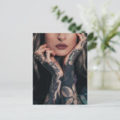 Tattoog Modelkunstfotografie Briefkaart (Staand voorkant)