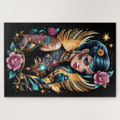 Tattoos en Rozen 2 Legpuzzel (Horizontaal)