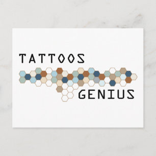 Tattoos Genius Briefkaart
