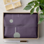 Tattoos Linework | Boheems Paarse groene Abstract Tissuepapier (Geschenk)