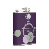 Tattoos Linework | Boheemse Paarse Groene Custom Heupfles (Rechts)