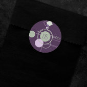 Tattoos Linework | Boheemse Paarse Groene Custom Ronde Sticker