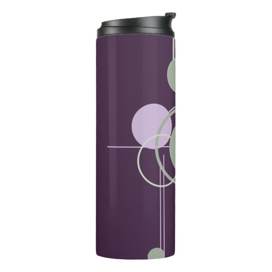Tattoos Linework | Boheemse Paarse Groene Custom Thermosbeker (Gedraaid links)