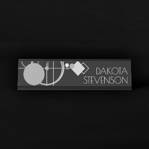 Tattoos Moderne Art Deco   Monochrome branding Bureau Naambordje