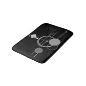 Tattoos Moderne Art Deco | monochroom minimalisme Badmat (Gekanteld)