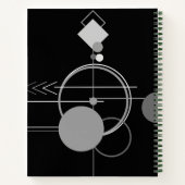 Tattoos Moderne Art Deco | Zwart en grijs recept Notitieboek (Achterkant)