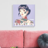 Tattoos Salon Canvas Afdruk (Insitu (Woonkamer))