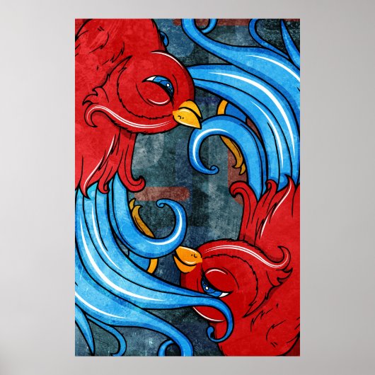 Tattoos vogels poster (Voorkant)