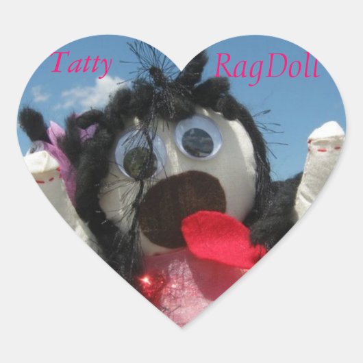Tatty Ragdoll Sticker (Voorkant)