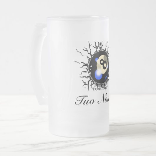Tatuatori.it Acht Ball Matglas Bierpul (Voorkant links)
