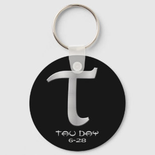 Tau Day - Silver Greek Symbol Sleutelhanger