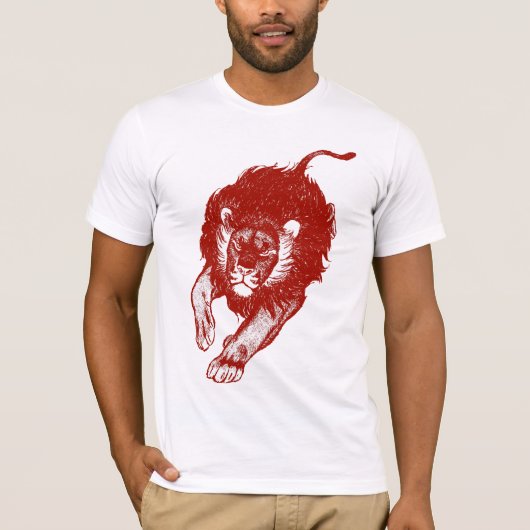 Tau du T-shirt de lions (rouge) (Devant)